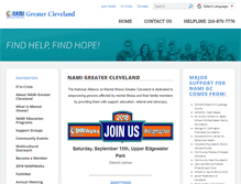 Tablet Screenshot of namigreatercleveland.org